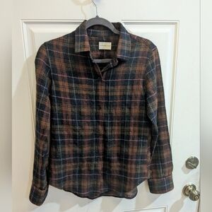 Simon Miller 100% Wool Flannel Button Down